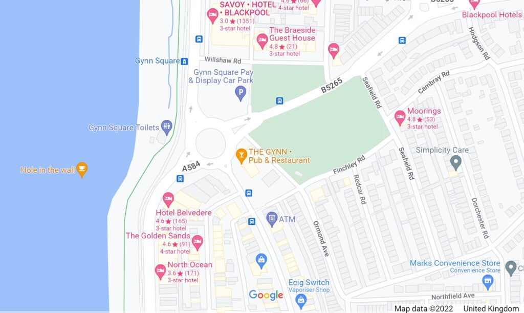 Google map of Gynn Square