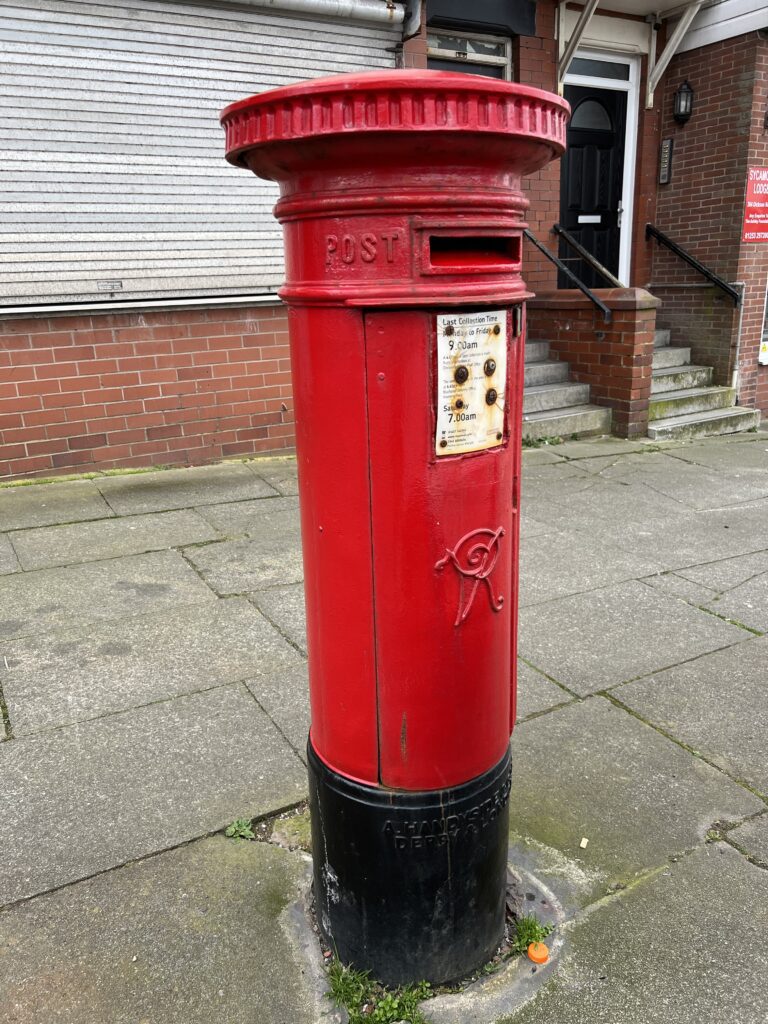Blackpool's oldest postbox