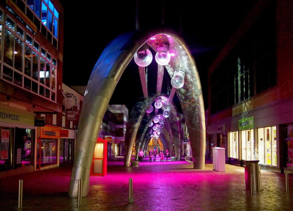 Brilliance Arches at night. Photo: Jim Muir