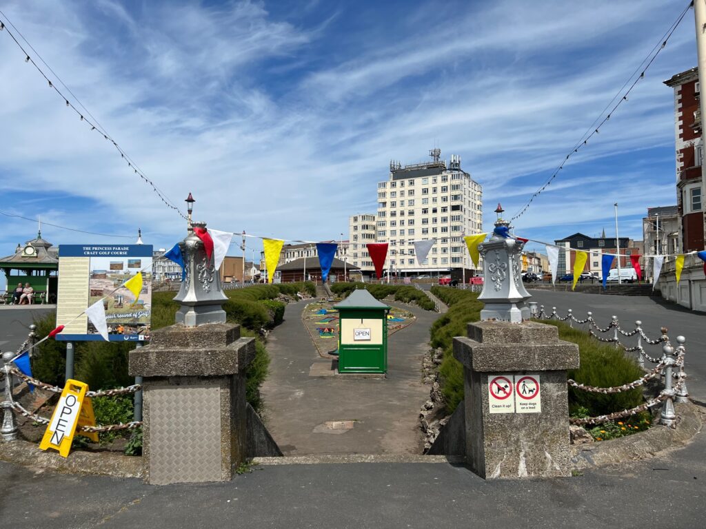 Crazy Golf course at Princess Parade near North Pier