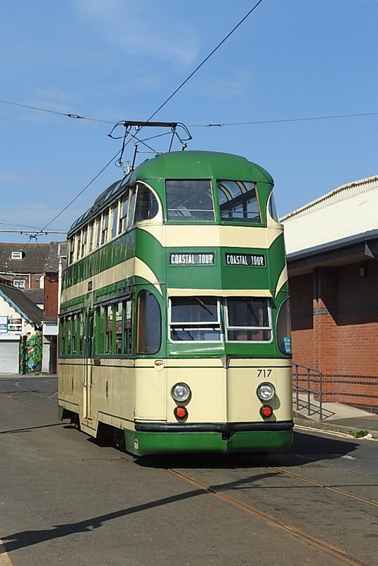 Balloon 717, built in 1934 and now named ‘Walter Luff’ takes its first steps along Hopton Road, having just left Rigby Road depot.