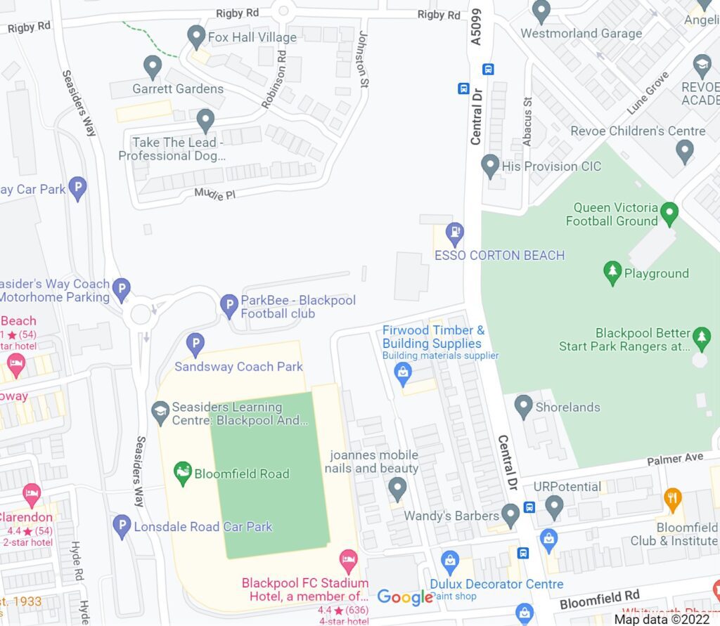 Area of Revoe community sports village - Google Maps 2022