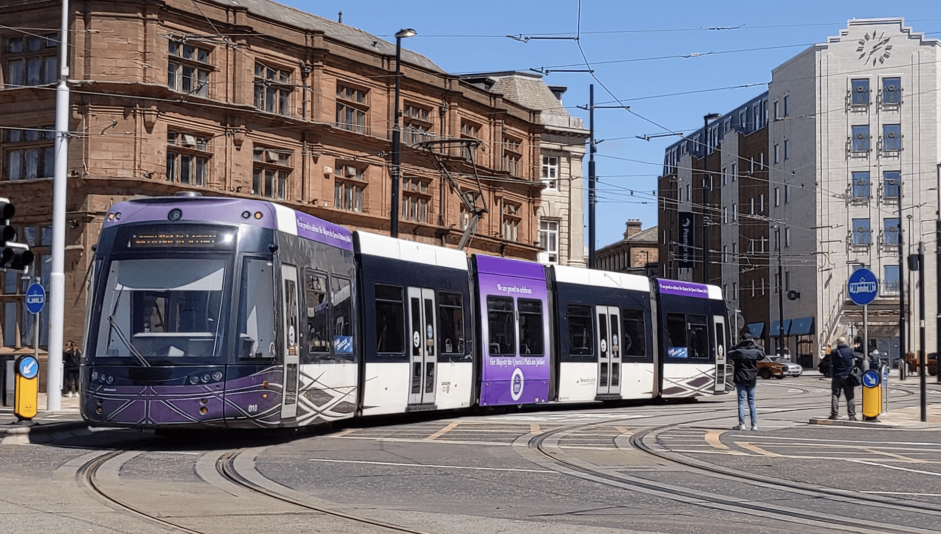 Tram testing at Talbot Road. Photo: Steven Hughes