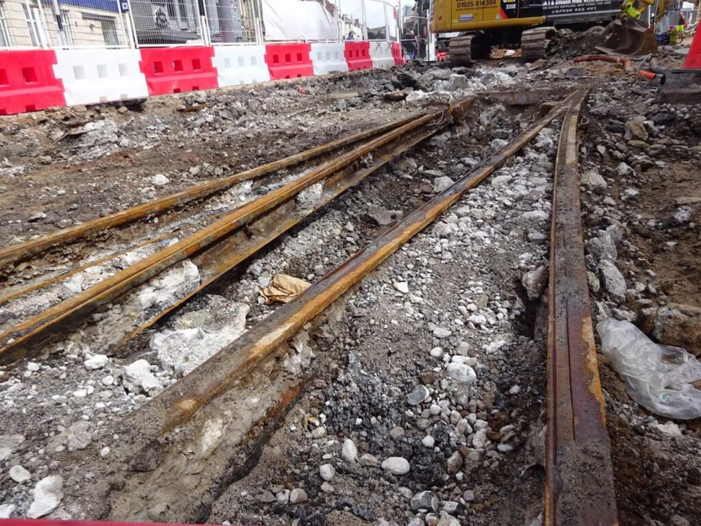 Flashback to April 2018 when the old tracks were revealed during the early stages of the project