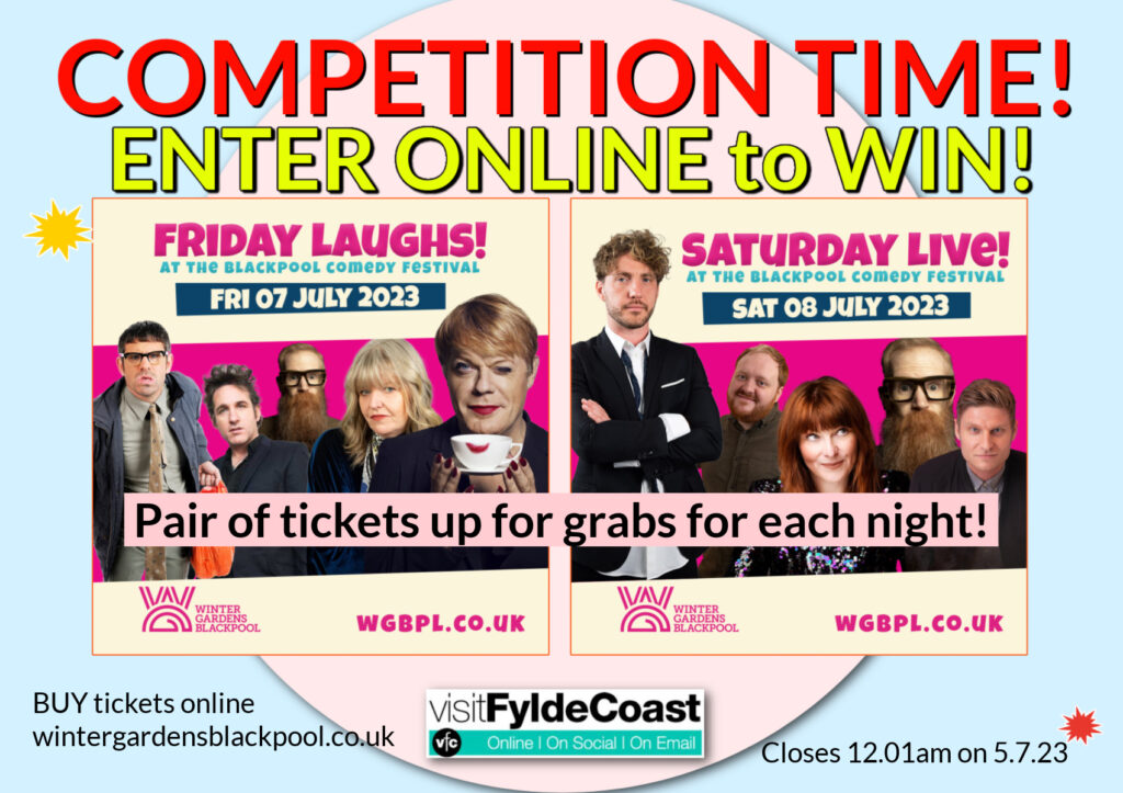 WIN Tickets to Blackpool Comedy Festival Shows