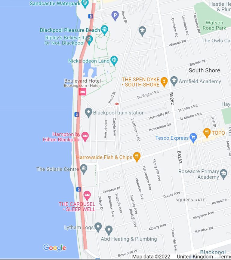 2022 Google Map New South Promenade
