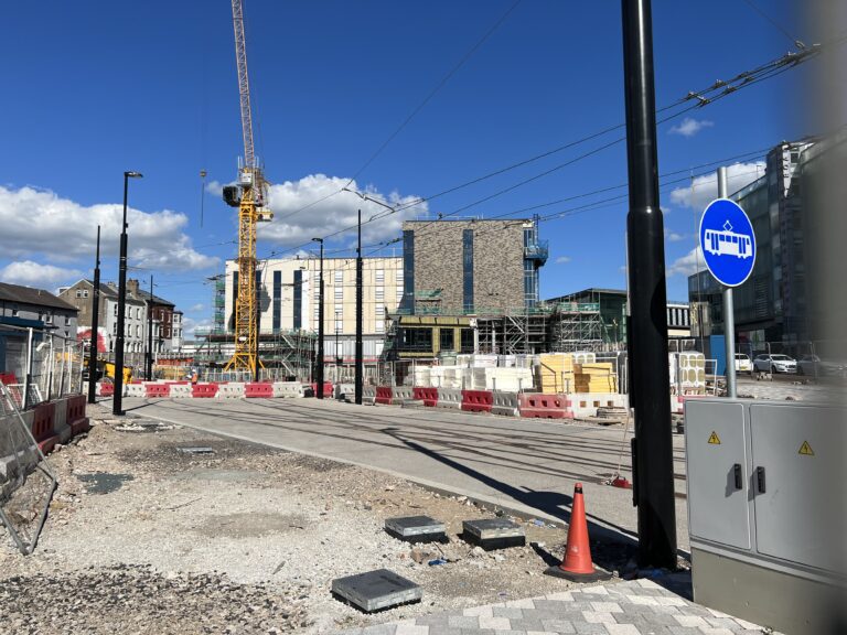 The Blackpool Tramway extension is well on the way to completion - take a look and see how the site's changed...