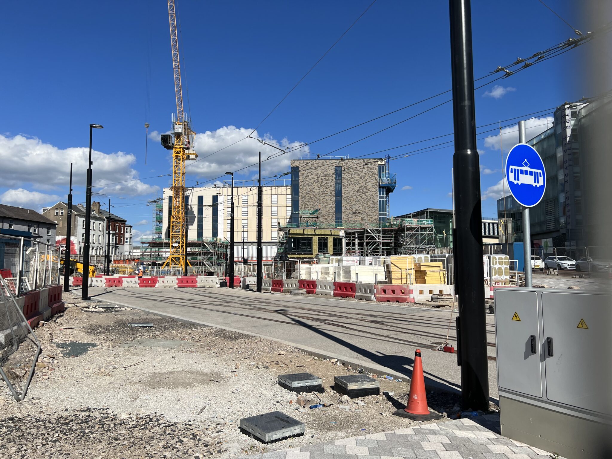 The Blackpool Tramway extension is well on the way to completion - take a look and see how the site's changed...