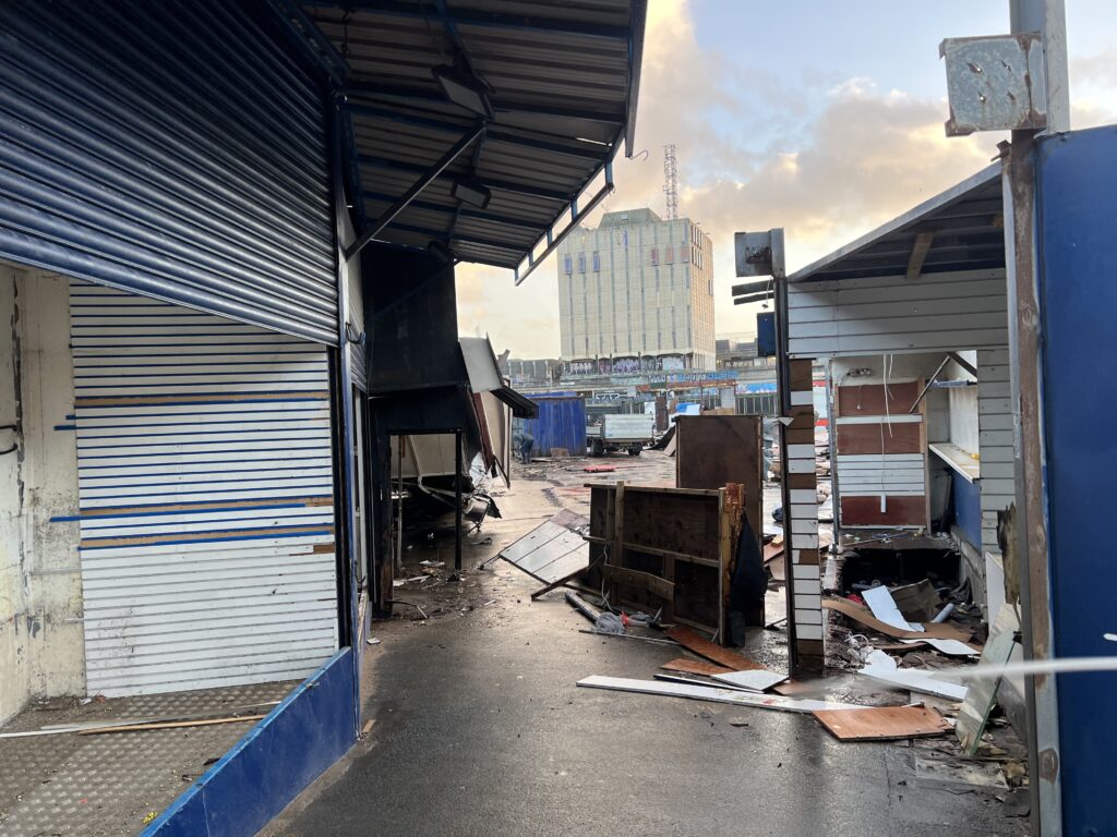 Site clearance Bonny Street Market, Jan 23. Photo: Visit Fylde Coast