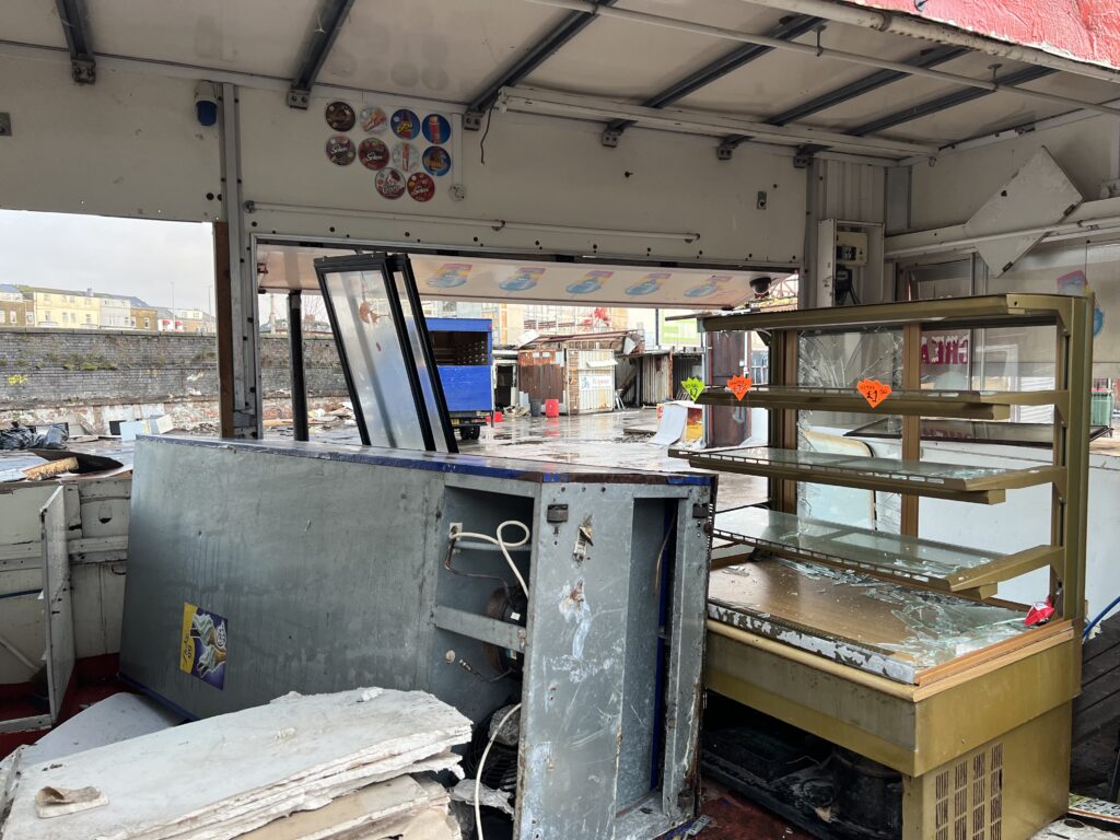 Scrap and rubble at Bonny Street Market, Jan 23. Photo: Visit Fylde Coast