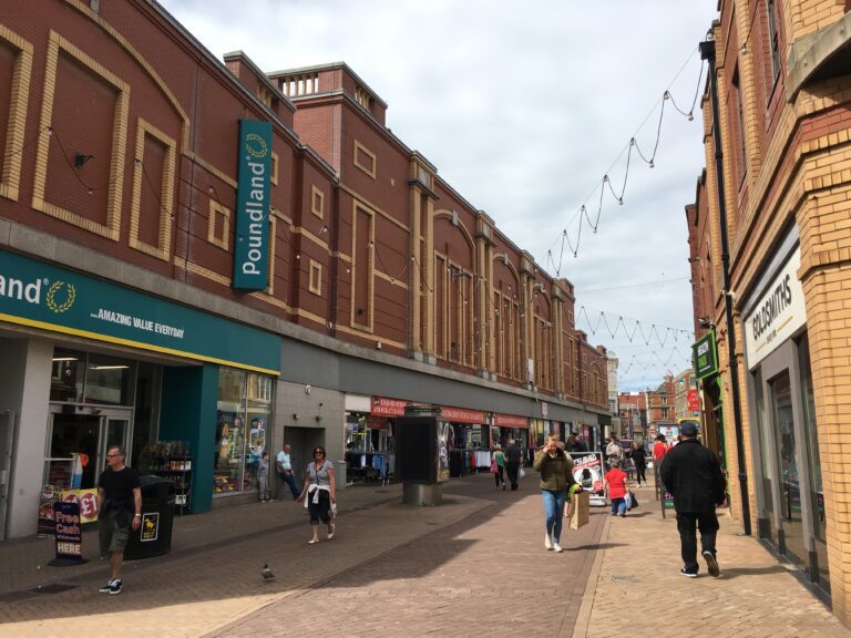Poundland at Bank Hey Street in 2017