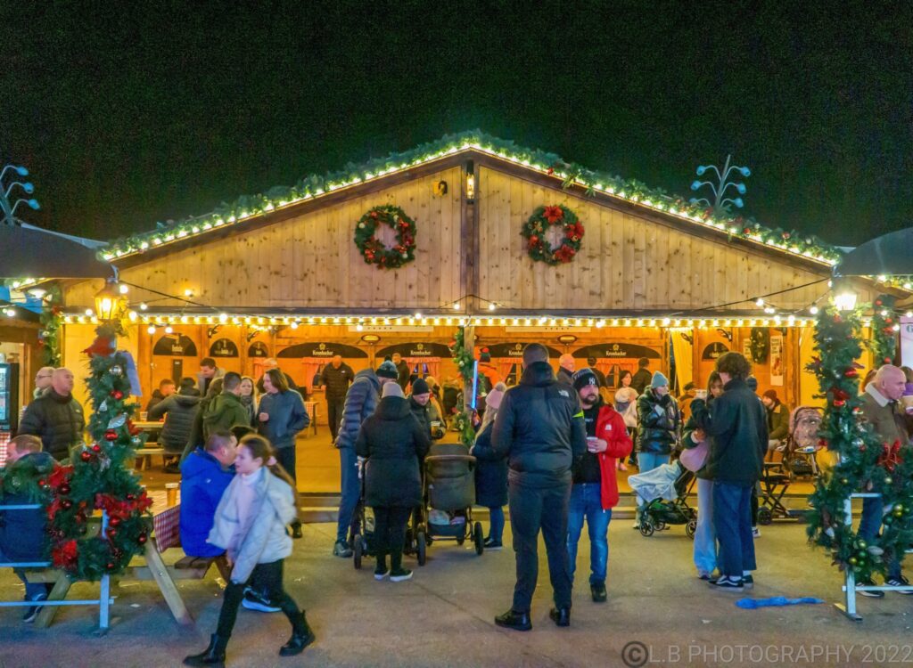 Chalets at Christmas by the Sea in Blackpool. Photo: LB Photography