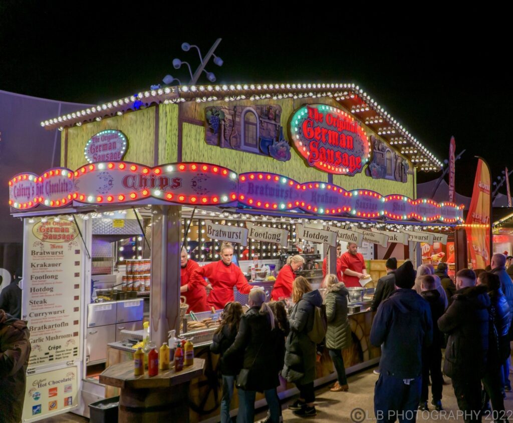 Chalets at Christmas by the Sea in Blackpool. Photo: LB Photography