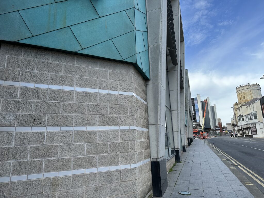 Coronation Street aspect with the new IMAX in the background