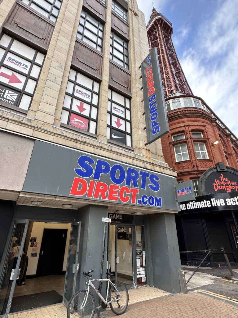Existing Sports Direct, moving from Bank Hey Street