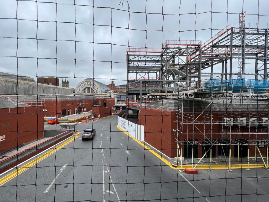 July 2022 - the view from the car park where the car wash is