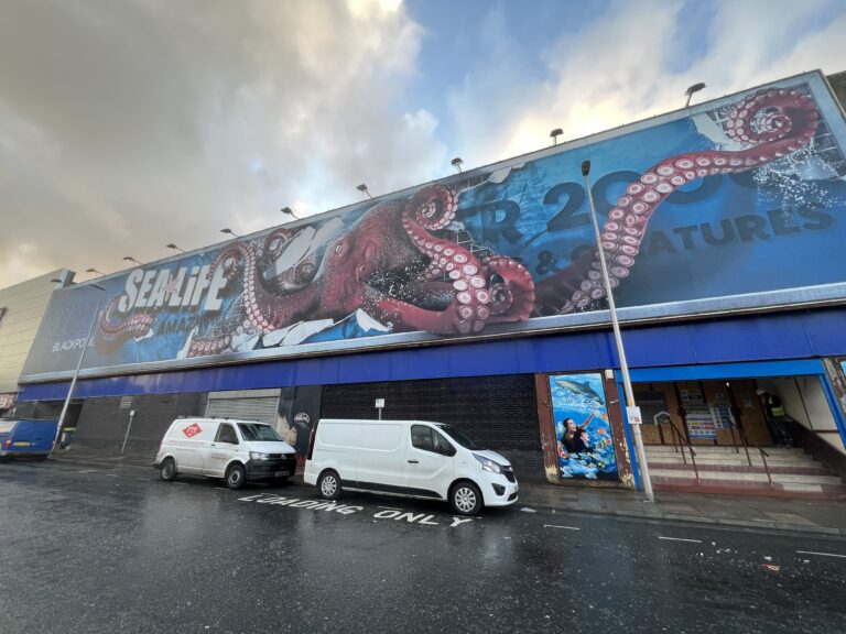 Back entrance to the Sea Life - work underway on 'Project Tusk' as it's been known.