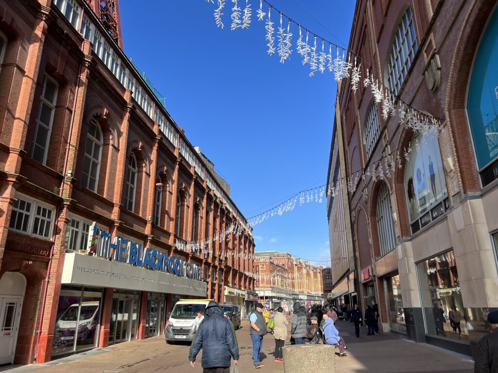 The Blackpool Tower and it's neighbour Primark