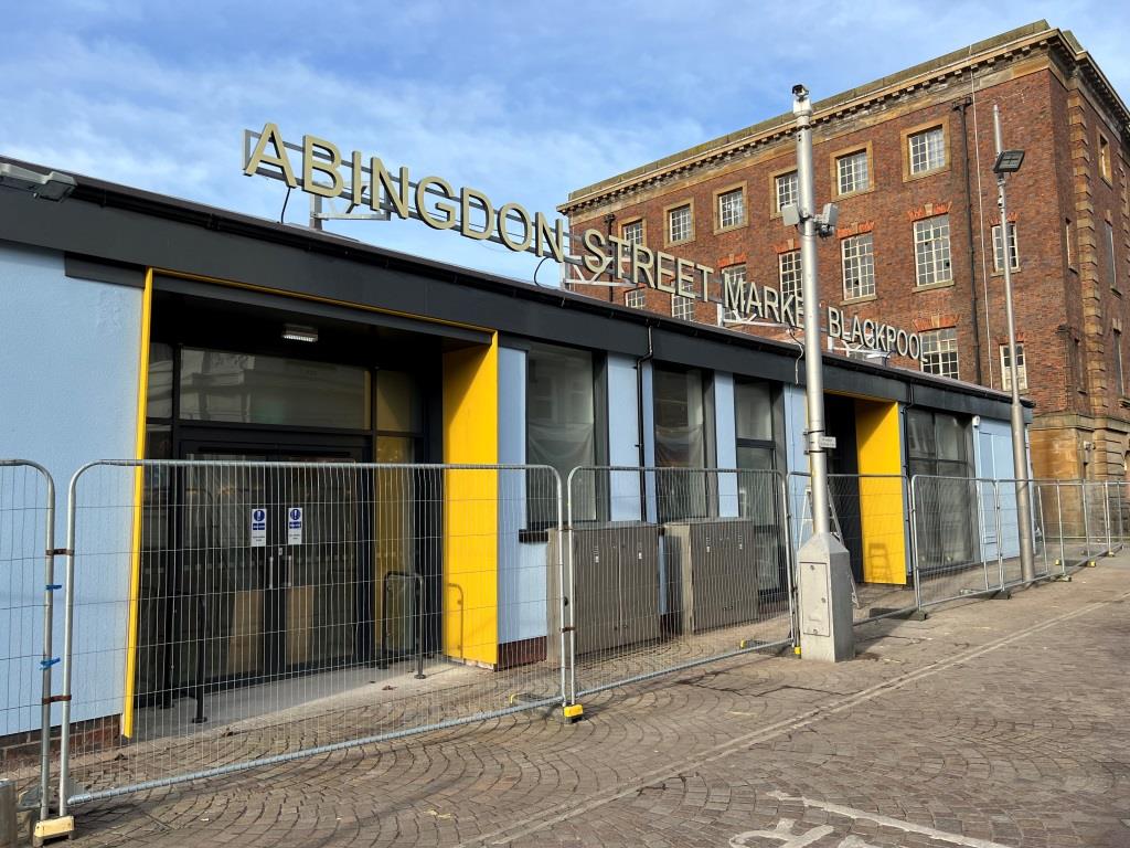 Feb 2023 Abingdon Street Market entrance at Edward Street