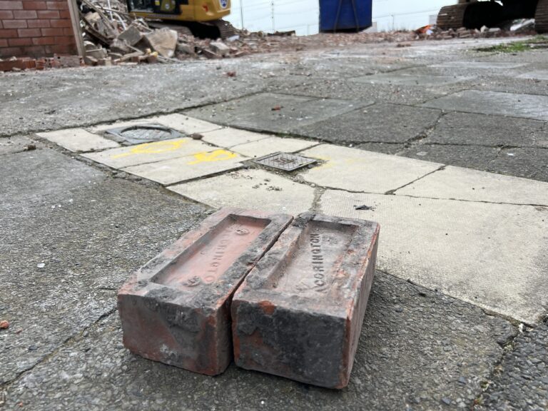 Accrington Bricks rescued from the Hacketts Hotel demolition