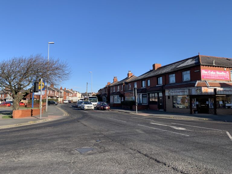 Junction of Bloomfield Road and Ansdell Road