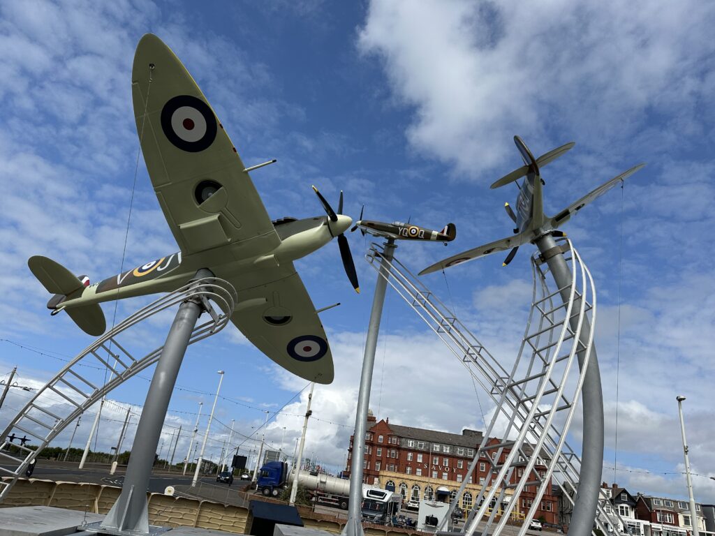 Replicas of Progress I, II and III - bought by Blackpool during WW2