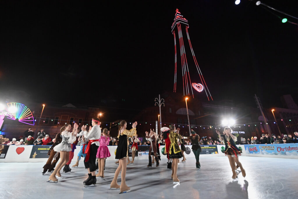 BIDCA skaters open Christmas by the Sea in Blackpool