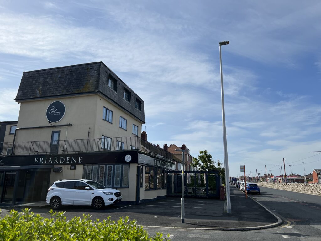 The Briardene - most notherly of the seafront hotels in Blackpool - it's at Cleveleys!