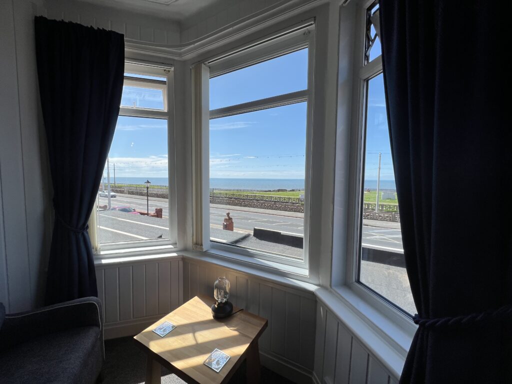 View from the Fossil Tree - seafront hotels in Blackpool north shore