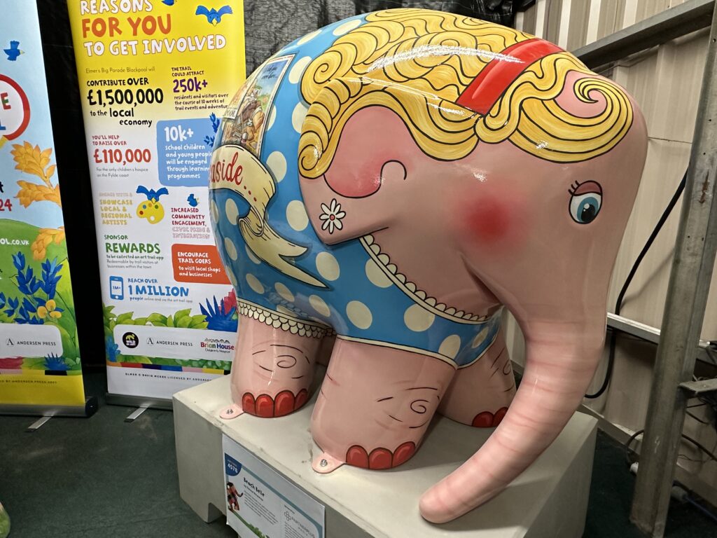 Beach Belle the elephant - part of Elmer's Big Parade Blackpool