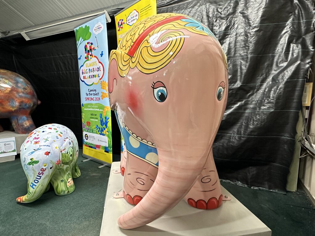 Beach Belle the elephant - part of Elmer's Big Parade Blackpool