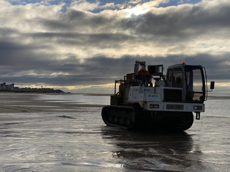 Non-invasive ground investigation works - part of the Blackpool Coastal Protection Plan