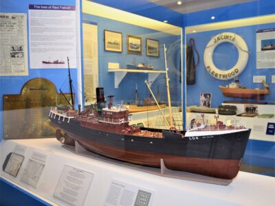 One of the model boats from the Lofthouse collection