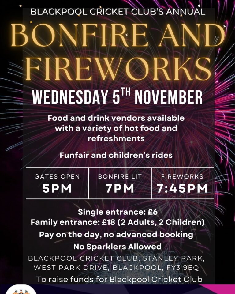 Blackpool Cricket Club Fireworks 2025