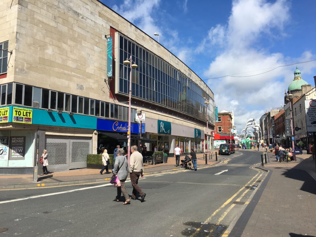 Blackpool's once BHS block in 2016