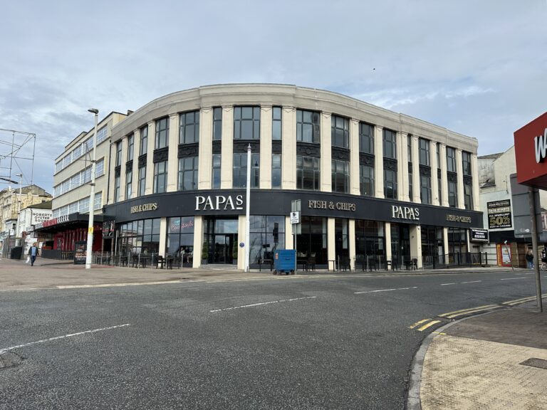 Gone for a Burton: Burtons Building - Papa's Fish and Chips