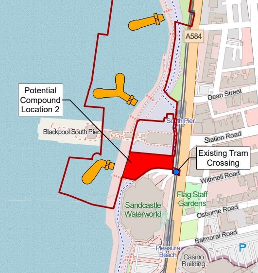 South Pier proposed compound