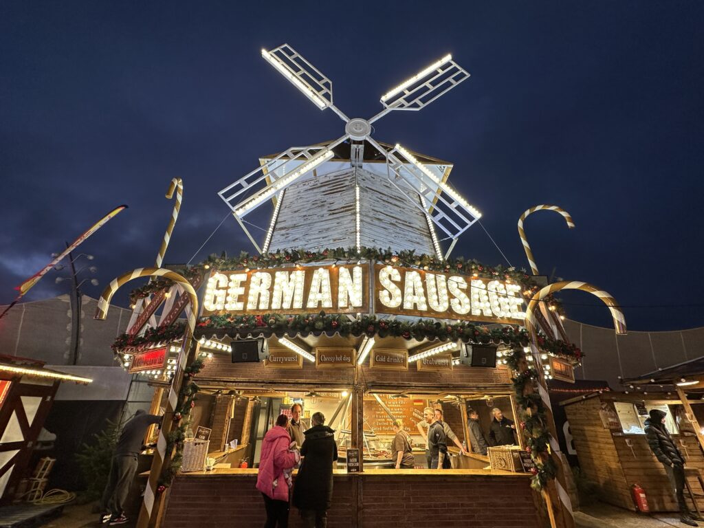 Continental food stalls and rides