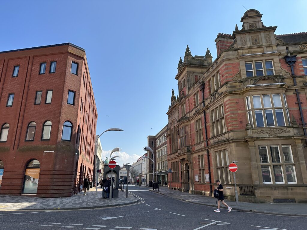 Healthworks, opposite Blackpool Town Hall at Corporation Street in Blackpool Town Centre