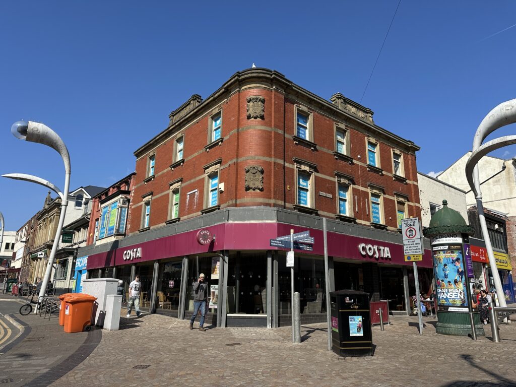Costa Coffee, corner Church St and Corporation St